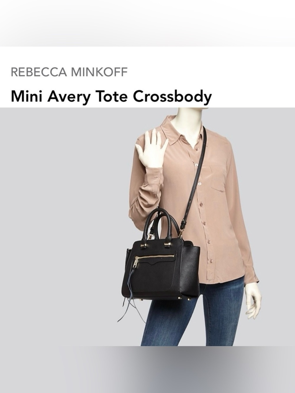 PRICE FIRM NEW Rebecca Minkoff Navy
MICRO Avery Tote Crossbody
Handbag, Twiligh